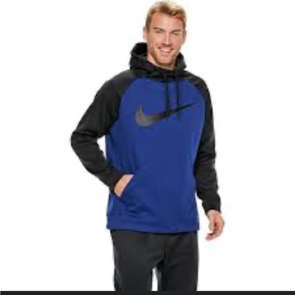 Nike Dri-FIT XL Blue and Black Top